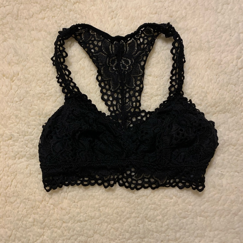 Aerie Bralette, Black Lace, Size XS